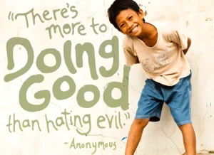 more than doing good