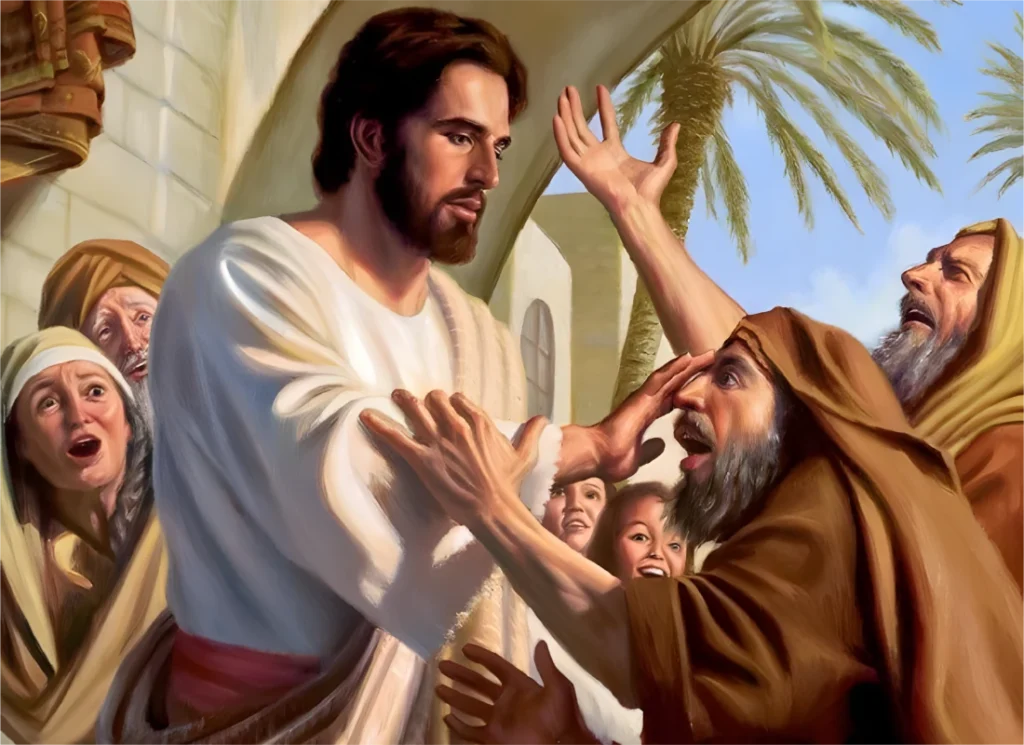 yesus menyembuhkan dua orang buta