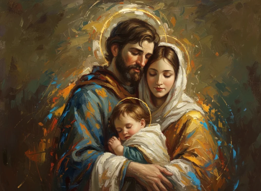 holy famili expressionism painting