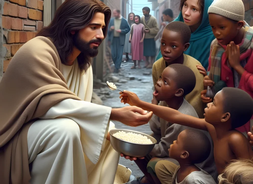 jesus with the poor