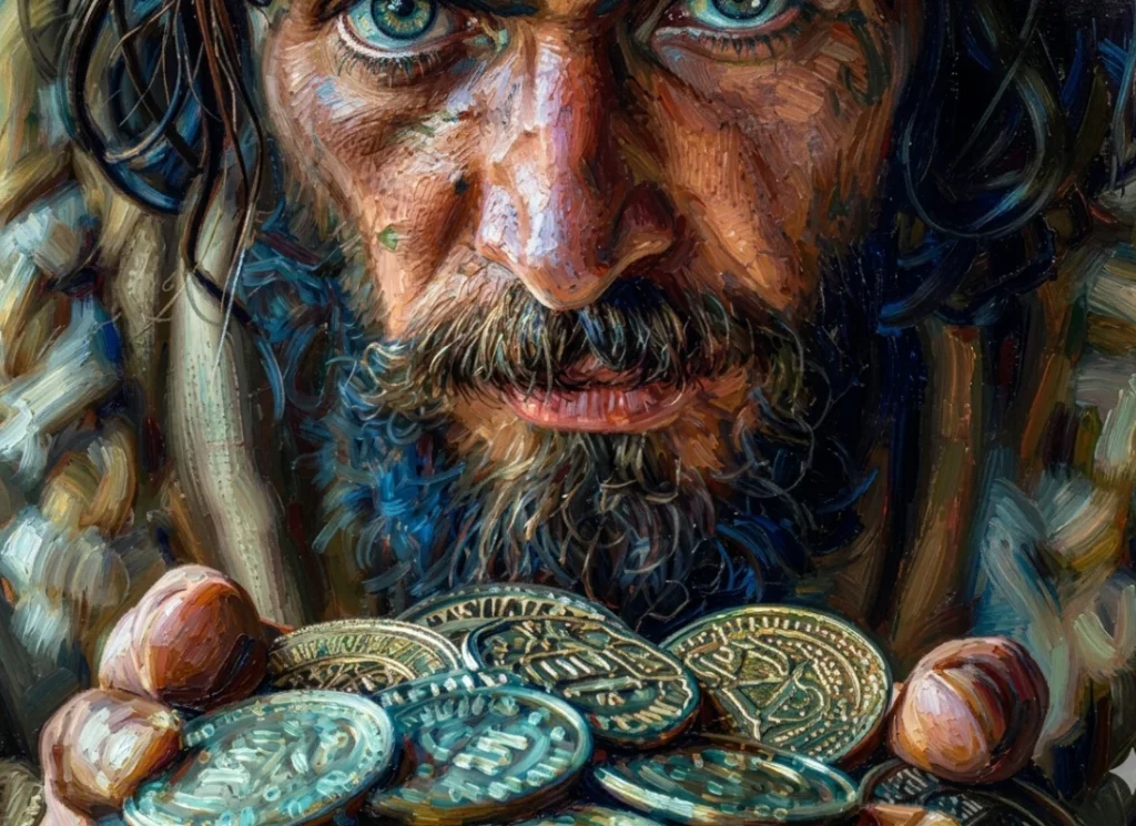 Menjual Yesus judas and coins