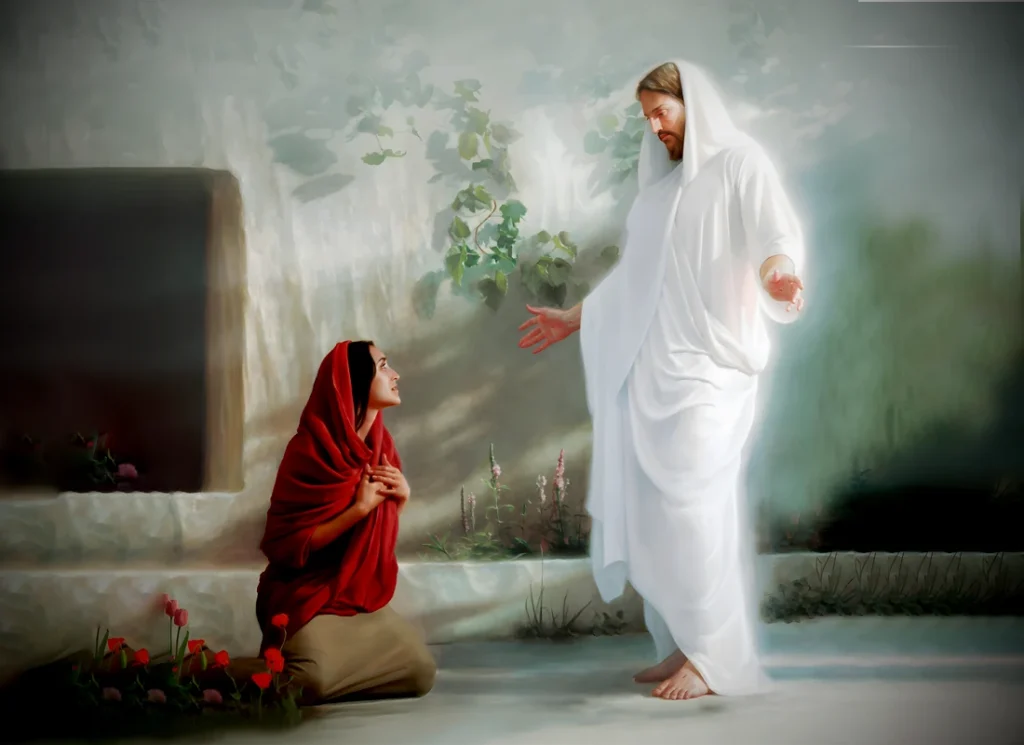 Secara Bertahap Mengenali-Nya maria magdalena dan yesus di kubur